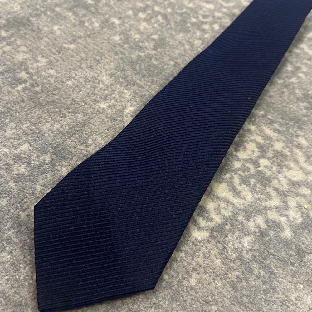RALPH LAUREN PURPLE LABEL TIE NAVY BLUE - Picture 7 of 9